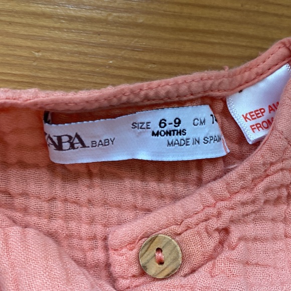 Zara Baby gauze dress 6-9 months - Picture 3 of 3